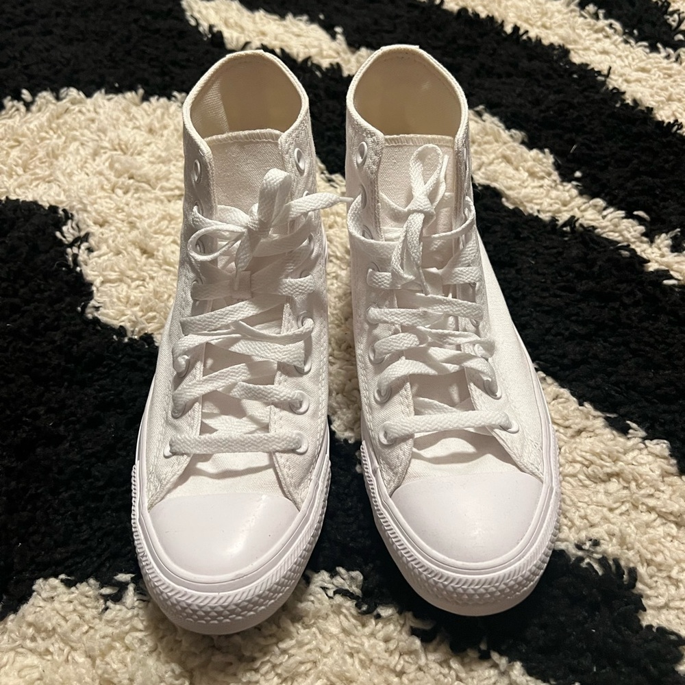 All white converse